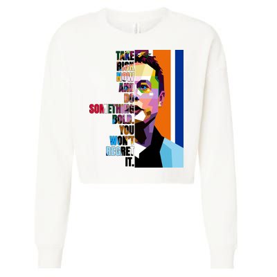 Elon Musk Motivation Quote Cropped Pullover Crew