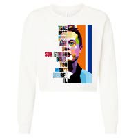 Elon Musk Motivation Quote Cropped Pullover Crew