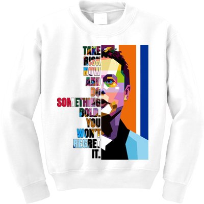 Elon Musk Motivation Quote Kids Sweatshirt