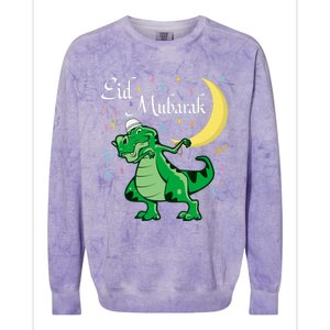 Eid Mubarak Muslim Clothing Eid Al Fitr Boy Colorblast Crewneck Sweatshirt