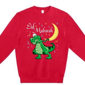 Eid Mubarak Muslim Clothing Eid Al Fitr Boy Premium Crewneck Sweatshirt