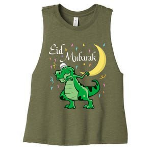 Eid Mubarak Muslim Clothing Eid Al Fitr Boy Women's Racerback Cropped Tank