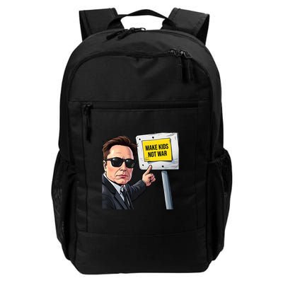 Elon Musk Make Kids Not War  Daily Commute Backpack