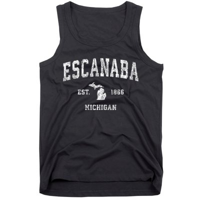 Escanaba Michigan Mi Vintage Sports Tank Top