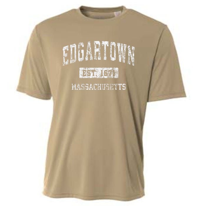 Edgartown Massachusetts Ma Vintage Established Cooling Performance Crew T-Shirt