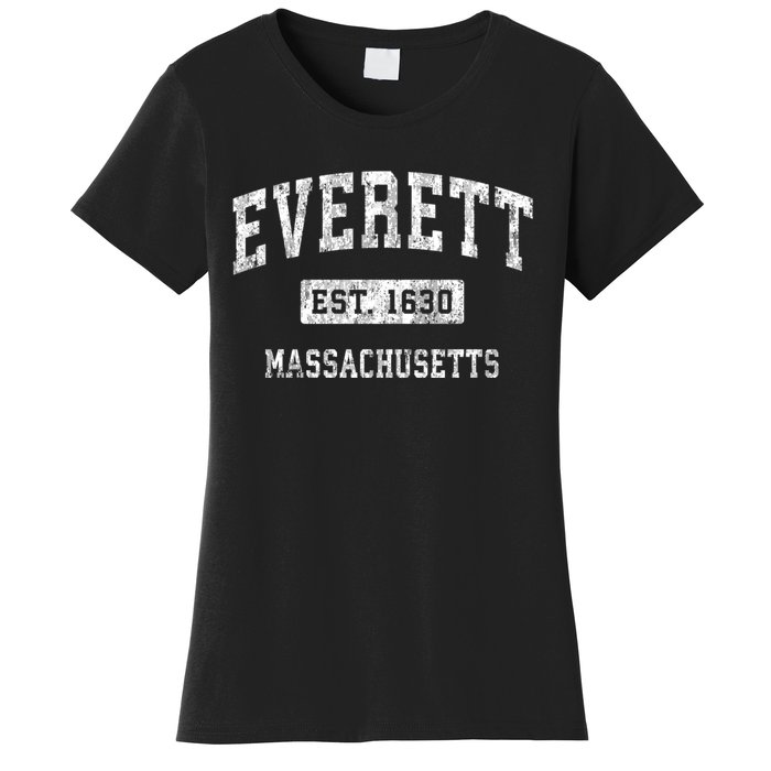 Everett Massachusetts Ma Vintage Established Sports Women's T-Shirt