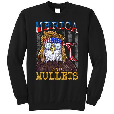 Eagle Mullet Merica Funny Redneck Merica & Mullets Sweatshirt