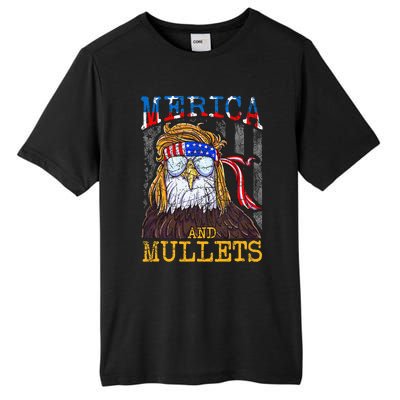 Eagle Mullet Merica Funny Redneck Merica & Mullets Tall Fusion ChromaSoft Performance T-Shirt