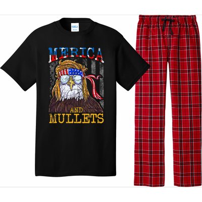 Eagle Mullet Merica Funny Redneck Merica & Mullets Pajama Set