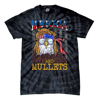 Eagle Mullet Merica Funny Redneck Merica & Mullets Tie-Dye T-Shirt