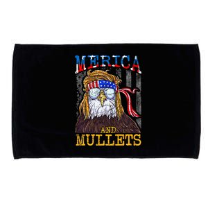 Eagle Mullet Merica Funny Redneck Merica & Mullets Microfiber Hand Towel