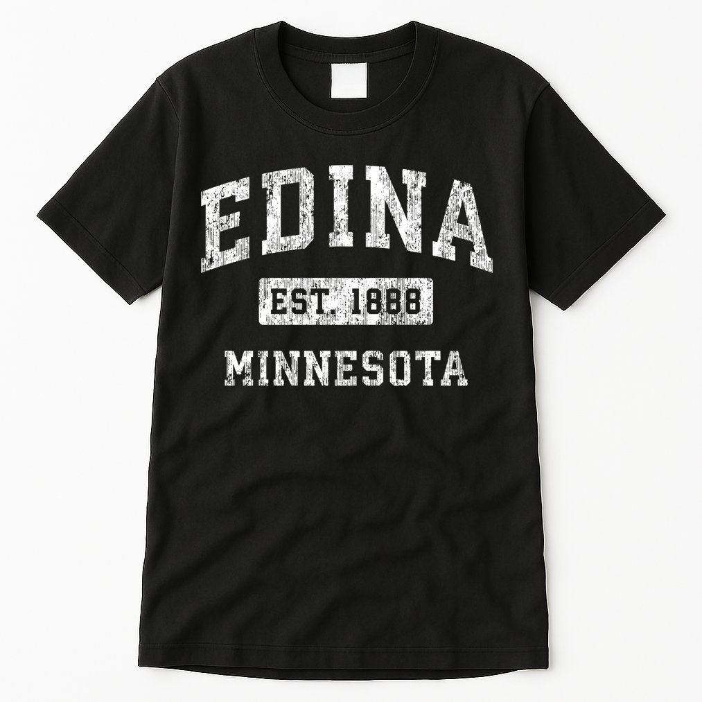 Edina Minnesota Mn Vintage Established Sports Tall T-Shirt