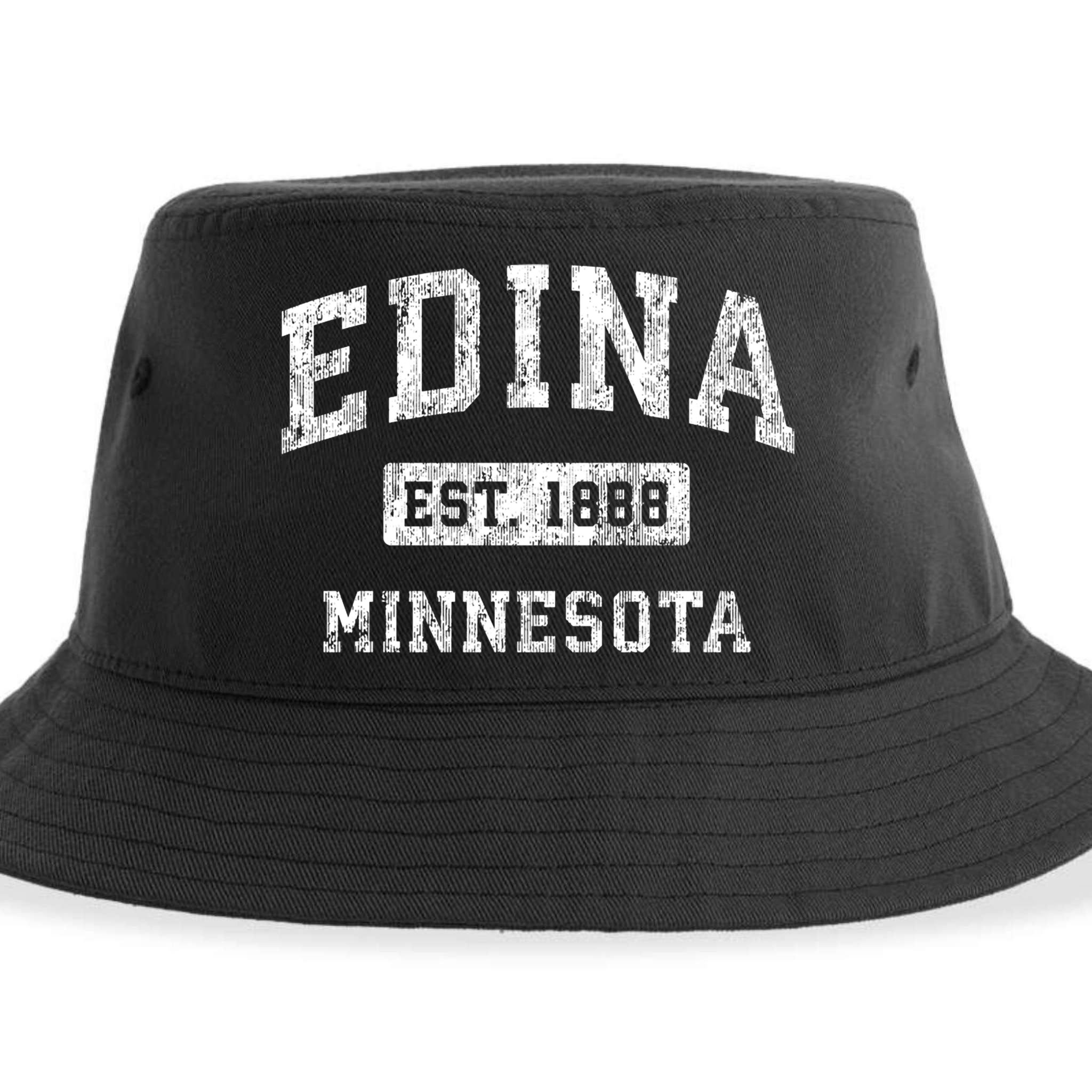 Edina Minnesota Mn Vintage Established Sports Sustainable Bucket Hat