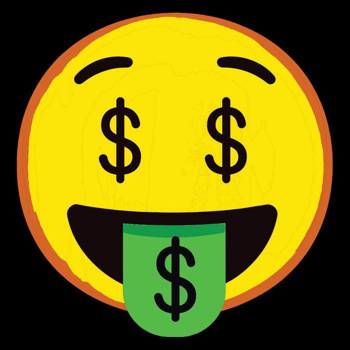 Emoticon Money Mouth Face With Dollar Sign Eyes Rich Zip Tote Bag