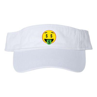 Emoticon Money Mouth Face With Dollar Sign Eyes Rich Visor