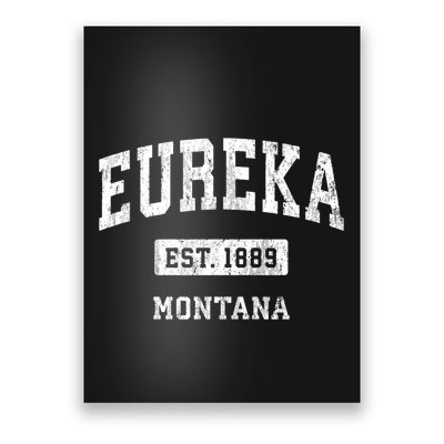 Eureka Montana Mt Vintage Sports Established Poster