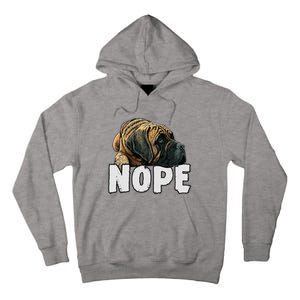 English Mastiff Nope Funny Lazy Pet Dog Cute Tall Hoodie