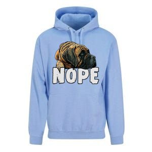 English Mastiff Nope Funny Lazy Pet Dog Cute Unisex Surf Hoodie