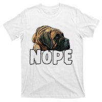 English Mastiff Nope Funny Lazy Pet Dog Cute T-Shirt