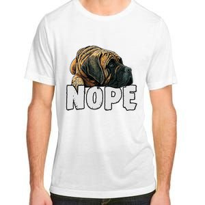 English Mastiff Nope Funny Lazy Pet Dog Cute Adult ChromaSoft Performance T-Shirt