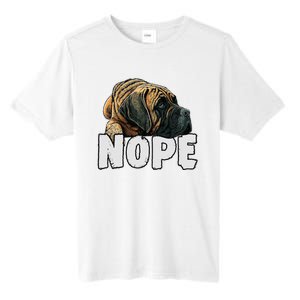 English Mastiff Nope Funny Lazy Pet Dog Cute Tall Fusion ChromaSoft Performance T-Shirt