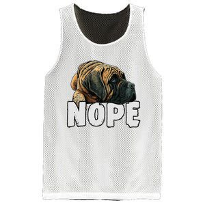 English Mastiff Nope Funny Lazy Pet Dog Cute Mesh Reversible Basketball Jersey Tank