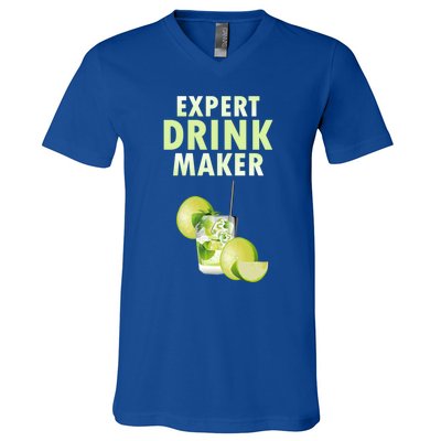 Expert Maker Nightclub Bartender Resort Mixed Gift V-Neck T-Shirt