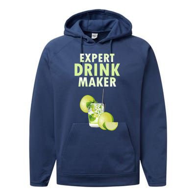 Expert Maker Nightclub Bartender Resort Mixed Gift Performance Fleece Hoodie