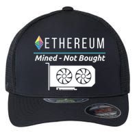 Ethereum Mined Not Bought GPU Mining Rigs ETH Crypto Miner Flexfit Unipanel Trucker Cap