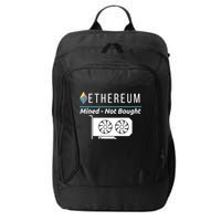 Ethereum Mined Not Bought GPU Mining Rigs ETH Crypto Miner City Backpack
