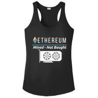 Ethereum Mined Not Bought GPU Mining Rigs ETH Crypto Miner Ladies PosiCharge Competitor Racerback Tank