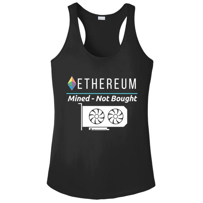 Ethereum Mined Not Bought GPU Mining Rigs ETH Crypto Miner Ladies PosiCharge Competitor Racerback Tank
