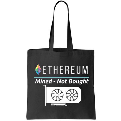 Ethereum Mined Not Bought GPU Mining Rigs ETH Crypto Miner Bag