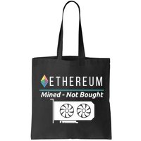 Ethereum Mined Not Bought GPU Mining Rigs ETH Crypto Miner Bag