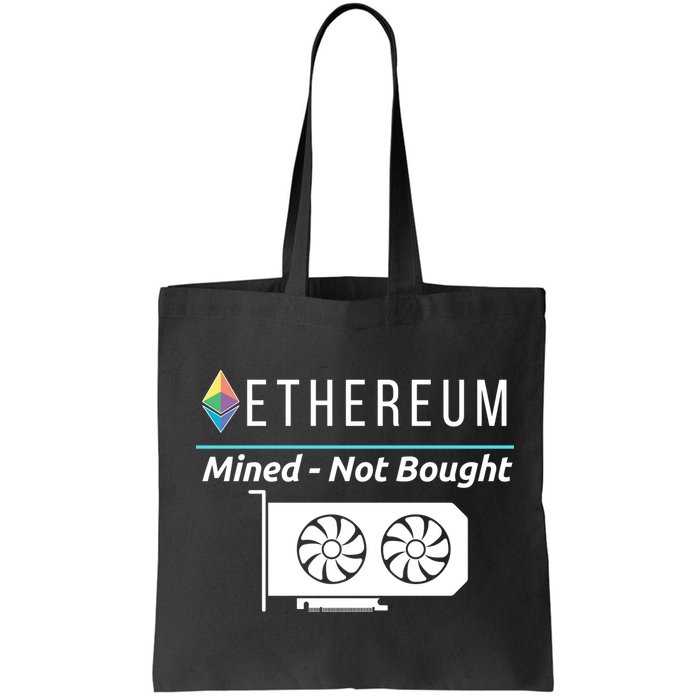 Ethereum Mined Not Bought GPU Mining Rigs ETH Crypto Miner Bag