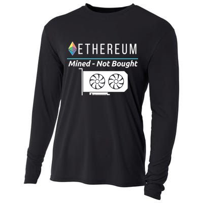 Ethereum Mined Not Bought GPU Mining Rigs ETH Crypto Miner Cooling Performance Long Sleeve Crew