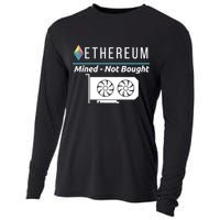 Ethereum Mined Not Bought GPU Mining Rigs ETH Crypto Miner Cooling Performance Long Sleeve Crew