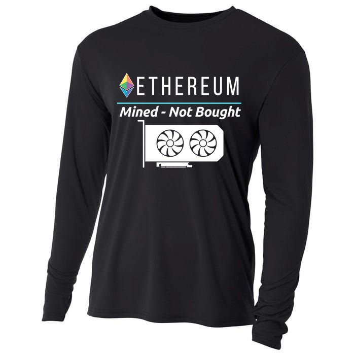 Ethereum Mined Not Bought GPU Mining Rigs ETH Crypto Miner Cooling Performance Long Sleeve Crew