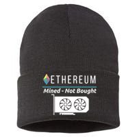 Ethereum Mined Not Bought GPU Mining Rigs ETH Crypto Miner Sustainable Knit Beanie