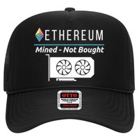 Ethereum Mined Not Bought GPU Mining Rigs ETH Crypto Miner Trucker Hat