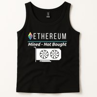 Ethereum Mined Not Bought GPU Mining Rigs ETH Crypto Miner Tank Top