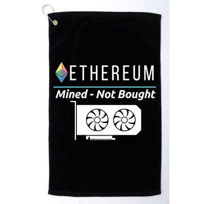 Ethereum Mined Not Bought GPU Mining Rigs ETH Crypto Miner Golf Towel