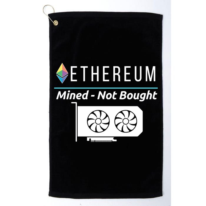 Ethereum Mined Not Bought GPU Mining Rigs ETH Crypto Miner Golf Towel