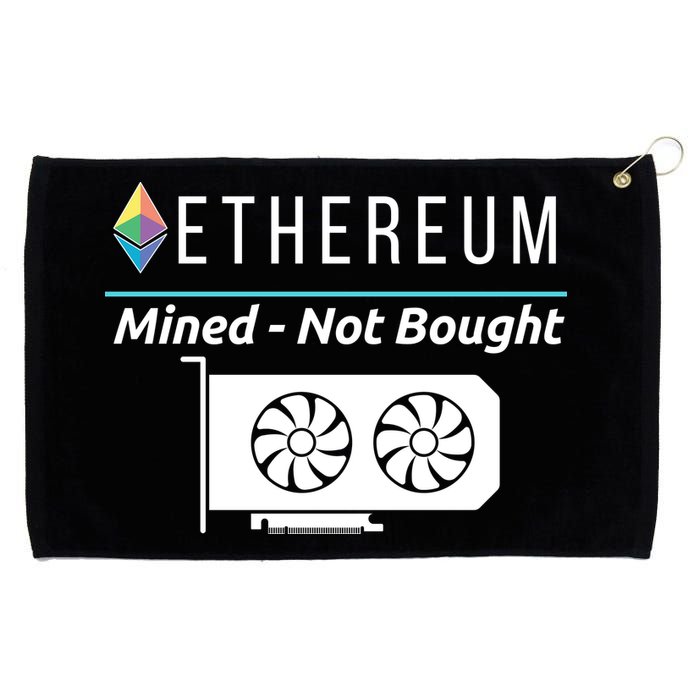 Ethereum Mined Not Bought GPU Mining Rigs ETH Crypto Miner Grommeted Golf Towel
