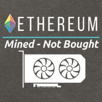 Ethereum Mined Not Bought GPU Mining Rigs ETH Crypto Miner Cotton Canvas Backpack