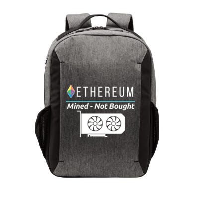 Ethereum Mined Not Bought GPU Mining Rigs ETH Crypto Miner Vector Backpack