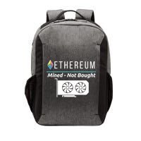 Ethereum Mined Not Bought GPU Mining Rigs ETH Crypto Miner Vector Backpack