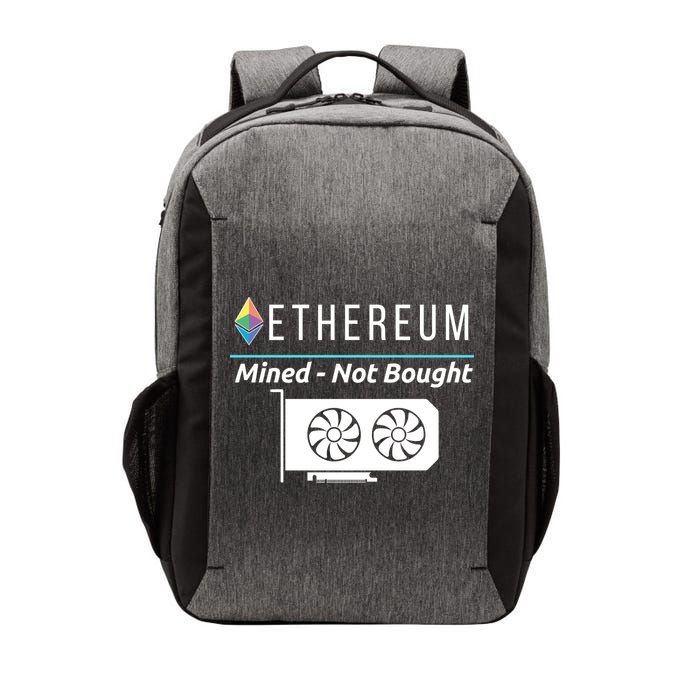 Ethereum Mined Not Bought GPU Mining Rigs ETH Crypto Miner Vector Backpack