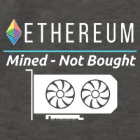 Ethereum Mined Not Bought GPU Mining Rigs ETH Crypto Miner Vector Backpack