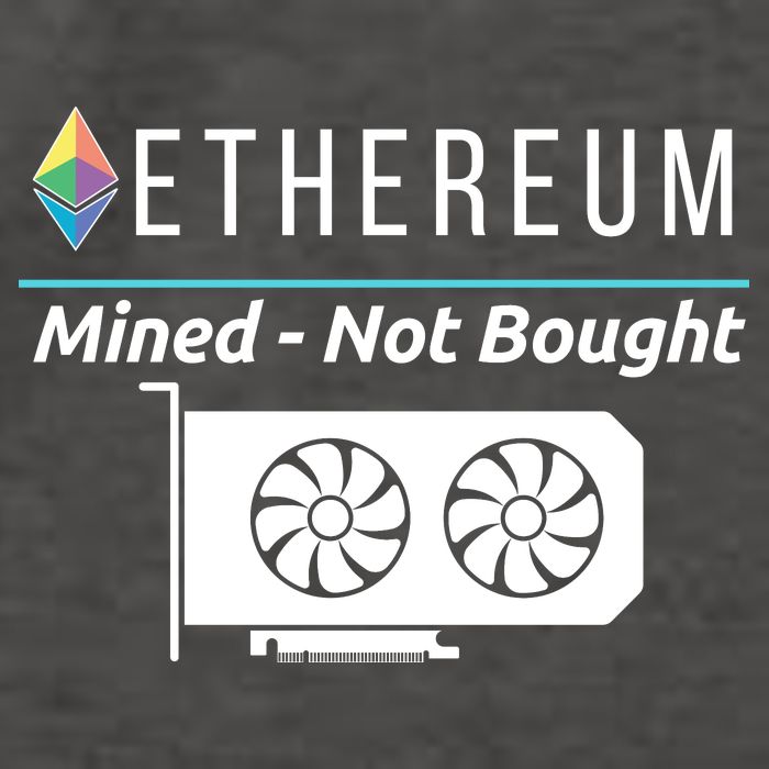 Ethereum Mined Not Bought GPU Mining Rigs ETH Crypto Miner Vector Backpack